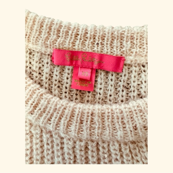 LILLY PULITZER | Finney Sweater in Pink Stripe, Size XS - Picture 7 of 11